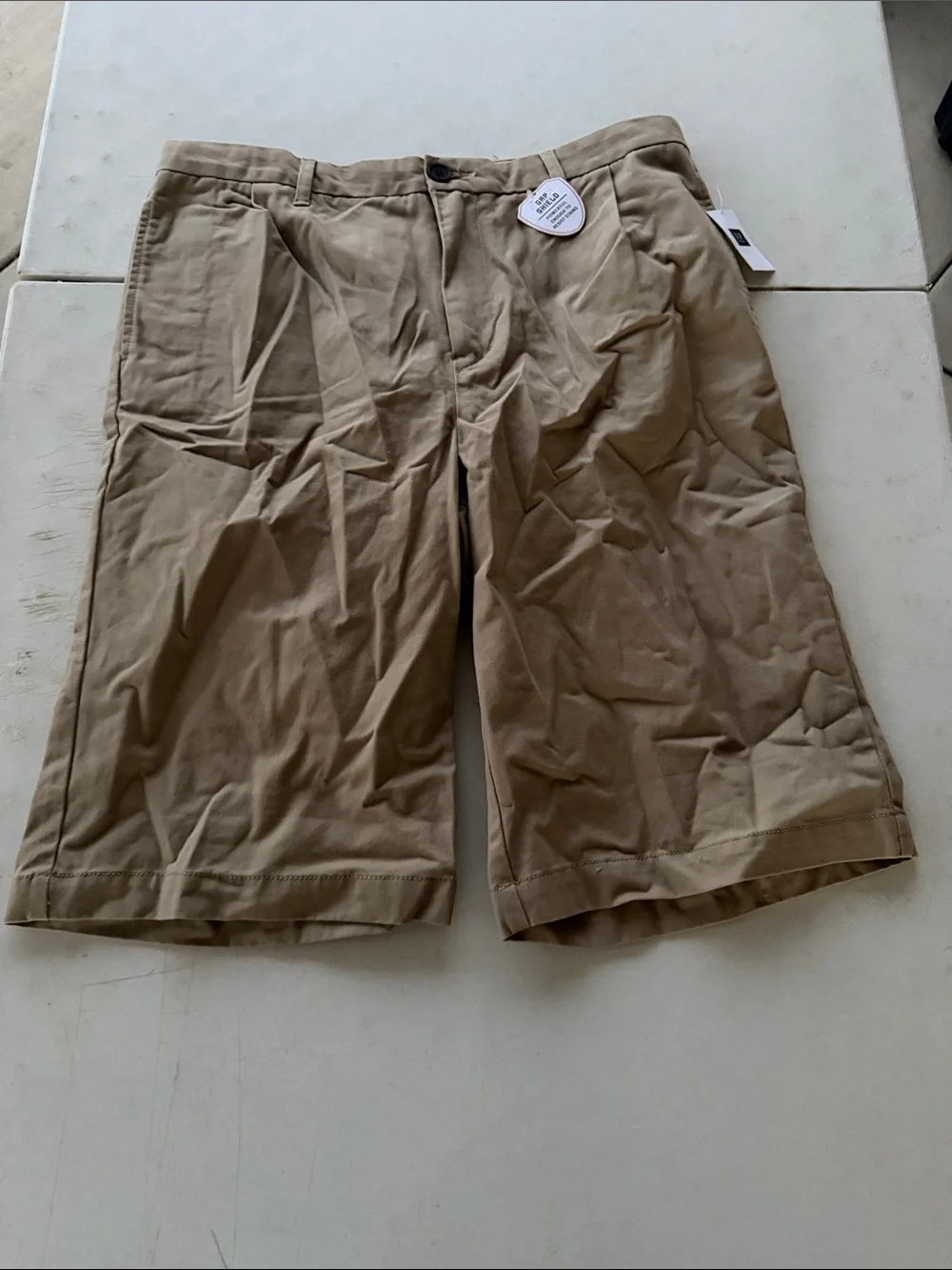 NWT GAPKIDS Tan Boys' Casual Flat-Front Shorts